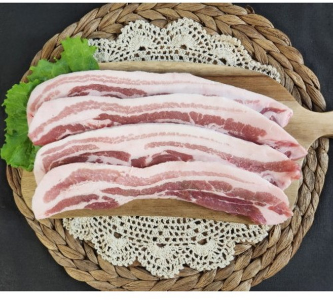 한돈 삼겹살 (1근/600g), 1.5cm (숯불구이용), 1개