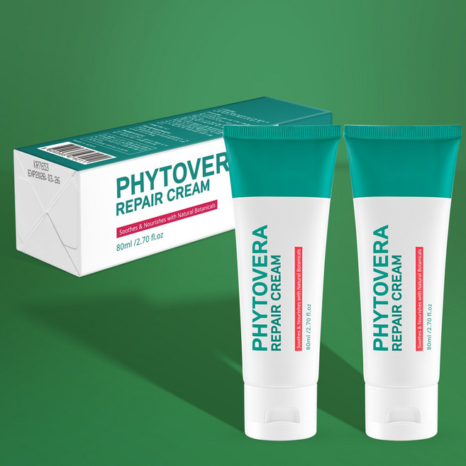 파데프리 재생크림 바르고자는 톤업크림 수딩크림 피부장벽무너짐 진정 보습 PDRN 시카크림 펩타이드 EGF 피부 장벽 리페어 크림 미백 수분 크림 주름개선, 2개, 80ml