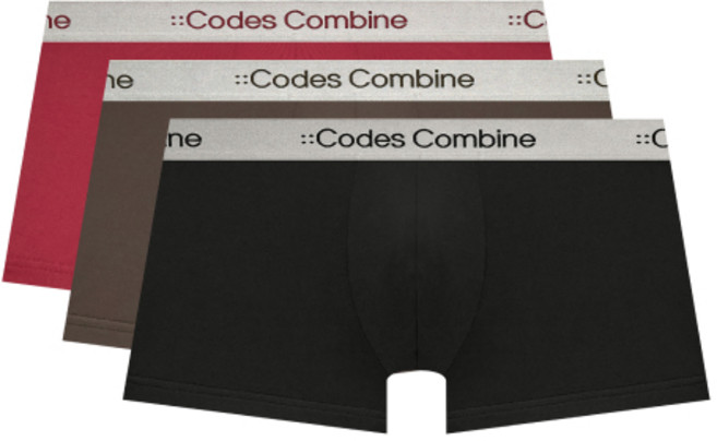 코데즈컴바인 이너웨어 CODES COMBINE INNERWEAR 실버밴드 쉘론 드로즈 3PACK CFMDR191-RBB 361249