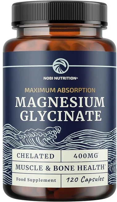 노비 뉴트리션 마그네슘 글리시네이트 킬레이트 400mg 120캡슐 알비온사, 1개 - 쿠팡