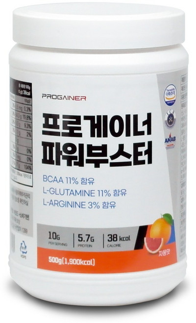 프로게이너 파워부스터 자몽맛 에너지부스터, 500g, 1개