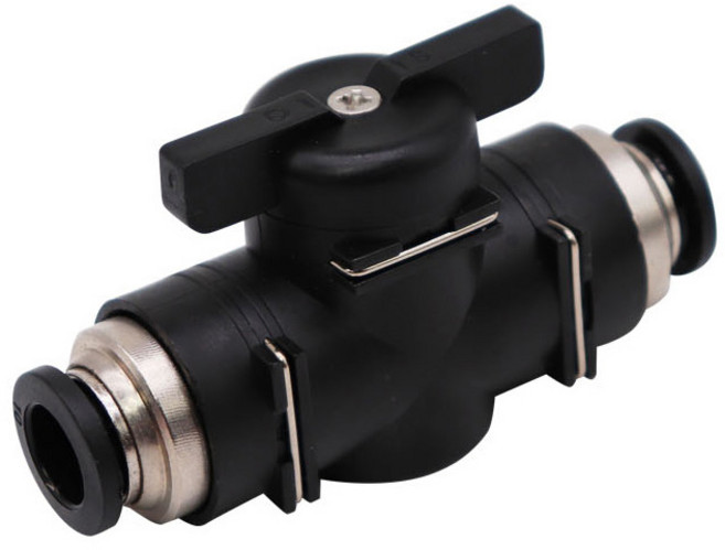 10mm 원터치피팅 원터치휘팅 10미리 유공압 퀵 커넥터 BUC-10 에어 호스 핸드 수동 밸브유공압 카플러, 1개