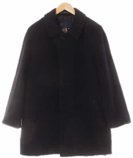 5497 닥스 블랙 캐시미어혼방 레글런솔리드하프코트 [100]