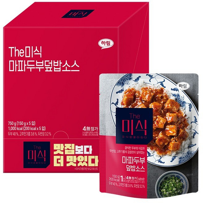 더미식 마파두부 덮밥소스, 5개, 150g