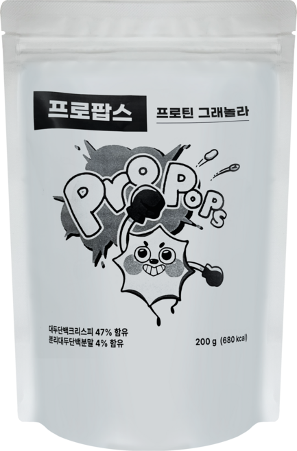 프로팝스 프로틴 그래놀라 초코 시리얼, 1개, 200g