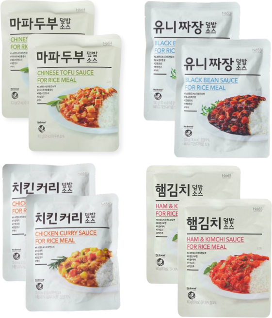 노브랜드 덮밥소스 4종세트, 100g, 2세트