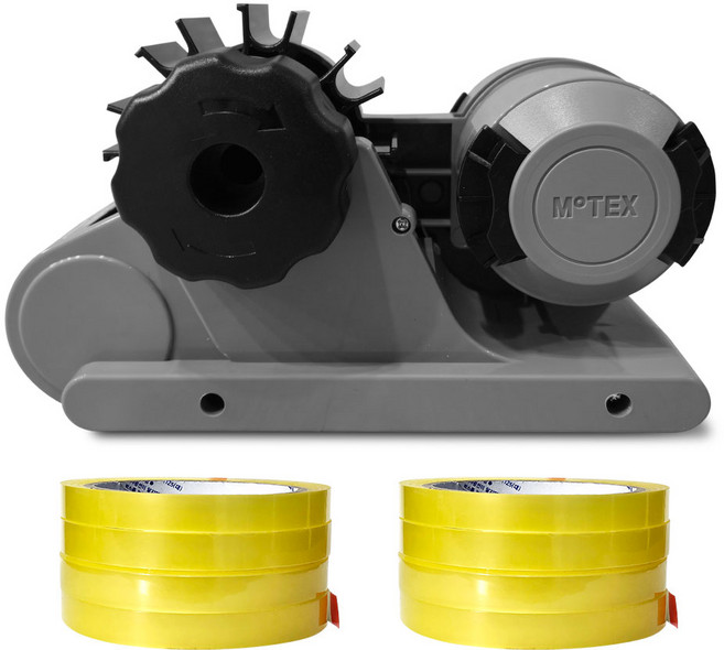 테이프커터기 테이프디스펜서 MOTEX PRIME S + 국산 12mm x 40m 테이프 8개