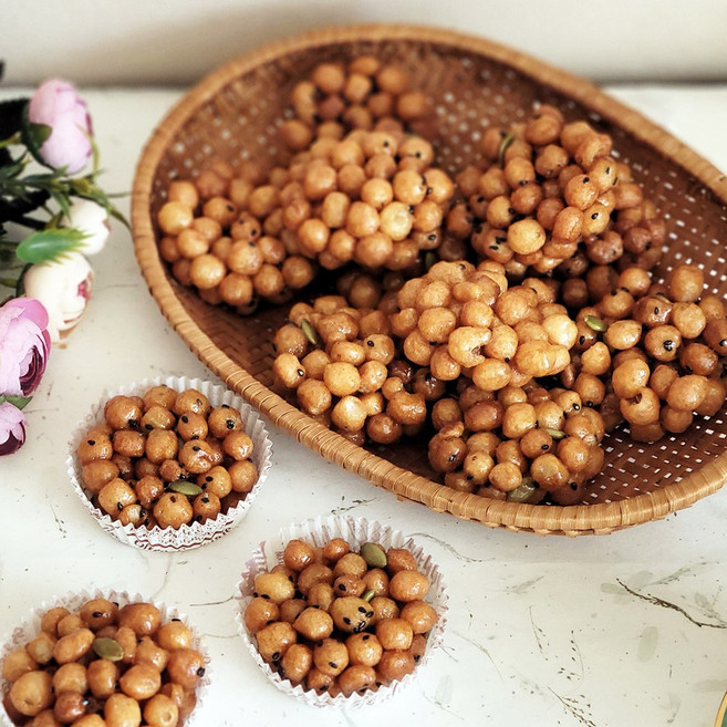 오란다 강정 만들기세트 (퍼핑콩 알알이) 수제강정 베이킹키트, 1세트