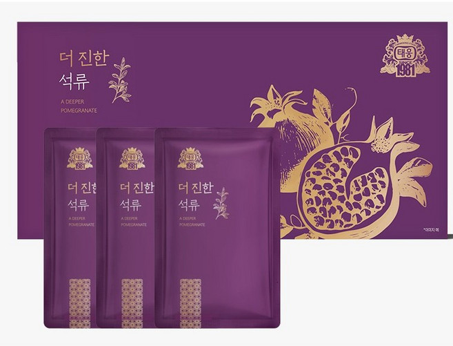 [태웅식품 본사]건강을 가득 채운 더진한 석류, 24개, 70ml