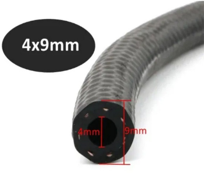 가솔린 디젤 내유성 고무 자동차 튜브 호스 4 5 6 8 10 12 13 14 16 19 22 25mm 직경 유연한 NBR 연료 파이프, 1M, 4mm