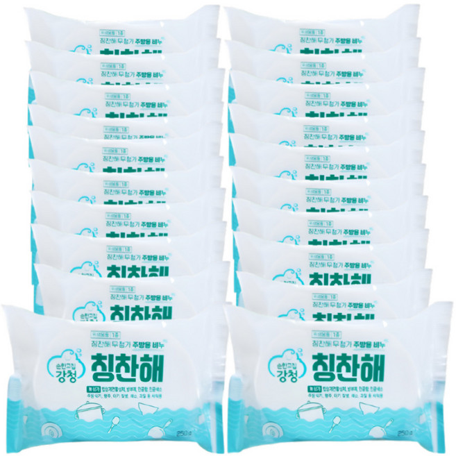 강청 친환경 항균 주방설거지비누250g, 250g, 20개