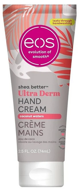 Eos Shea Better 핸드 크림 - 프레시 & 포지 핸드 로션 건조한 피부용 핸드 로션 수분 공급 시어 버터 건조한 피부 완화 여행용 사이즈 70.9g(2., 코코넛, 1, 74ml - 쿠팡