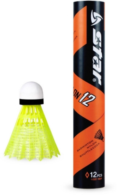 스타 셔틀콕 나일론 12개입 배드민턴 레저용 운동용품