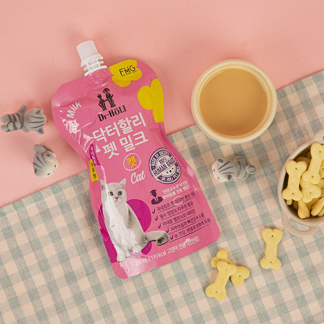 닥터할리 반려동물 펫밀크, 캣 밀크, 200ml, 10개