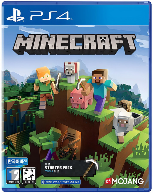 플레이스테이션 PS4 마인크래프트 스타터팩 한글판