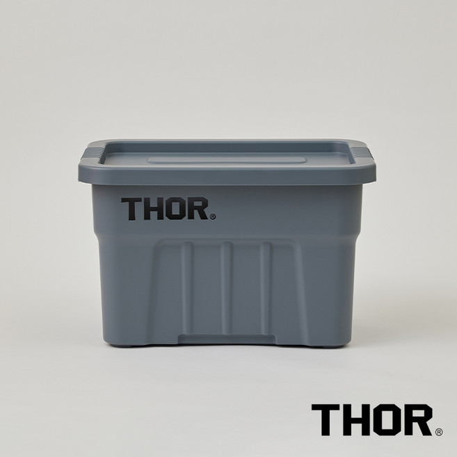 THOR BOX 收納箱 22L (附蓋) #3007, 灰藍, 1個
