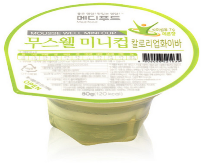 무스웰 미니컵 칼로리업화이바 메론맛 영양 기능 젤리, 50개