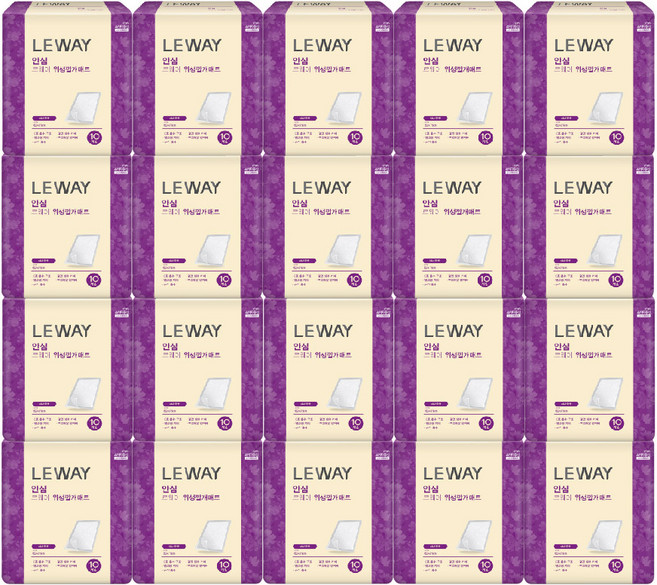 미래생활 르웨이 안심 위생깔개매트 +바디로션50ml증정, FREE(onesize), 20개, 10개입