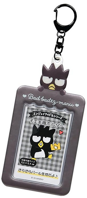 산리오(SANRIO) 체키용 홀더(엔조이 아이돌) 배드바츠마루 PVC 스틸 수납 가능 크기 약 5.4×8.6cm 카드용 케이스 600130