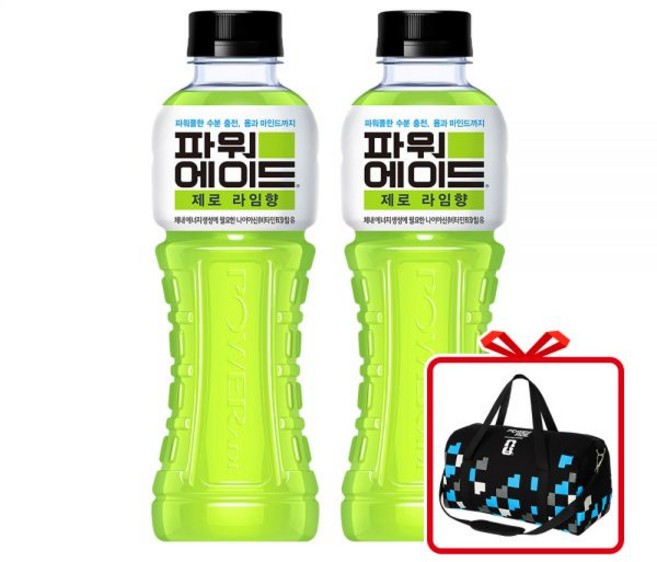 파워에이드 제로 라임향 PET 600ml 40개2x20입 + 월드컵 스포츠백옵션선택, 파워에이드 월드컵 스포츠백 증정