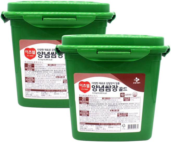 이츠웰 양념 쌈장 골드, 6.5kg, 2개