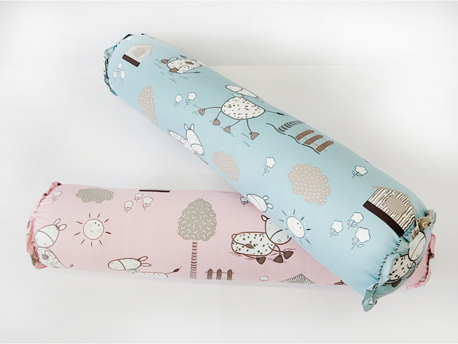 진흥라이프 바디필로우 사탕배게 롱쿠션 안고자는배게 면 젖소 죽부인 가드쿠션 커버만, 2. 민트(커버)