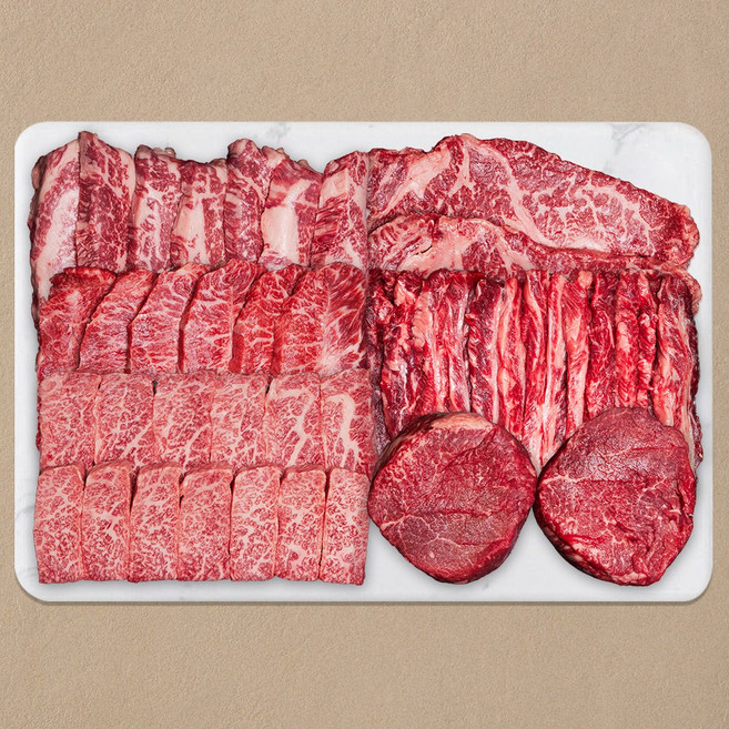 마장동 한우이츠 1++등급 한우선물세트, 1세트, 하이엔드 2호 (일반 감사장), 1.2kg