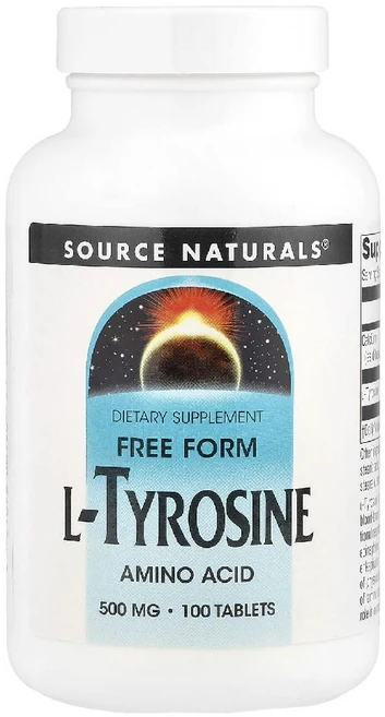 소스내추럴스 L 엘 티로신 500mg 100정 타이로신 Tyrosine, 1개, 1개 - 쿠팡