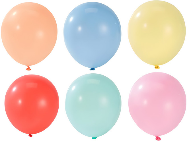 엉클킴 파티용 이벤트 라운드 일반 풍선 100p, 혼합색상, 1개