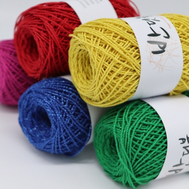 반딧불메탈릭뜨개실가방실고급면손뜨개프랜즈얀, 214 그레이펄, 없음, 1개