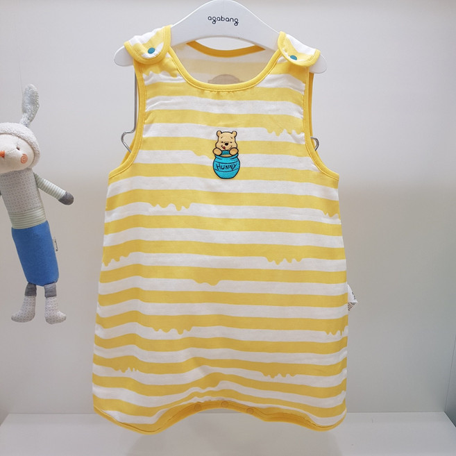 아가방 25 여름 베이비페어 디즈니베이비 꿀잠은 푸우랑 유아 수면조끼 엄청 보들한 거즈면 유아 수면조끼 컬러도 이쁨 푸우도 귀욤 여름 실내복 잠옷으로 최공!