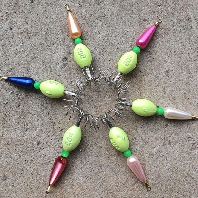 야광 스피드 애자 봉돌이 필요없는 갑오징어 쭈꾸미 문어 에자 45 55, 55g 진주