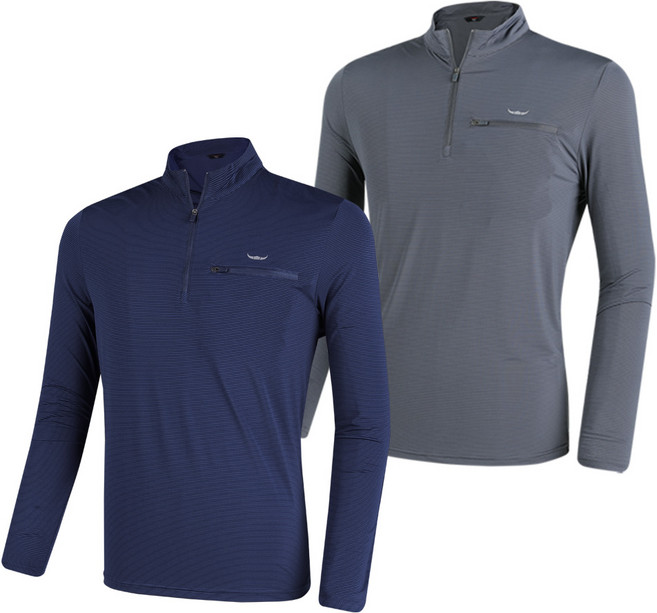 [BFL] (1+1) 남성 냉감 집업 티셔츠_빙하기 쿨 빅사이즈 등산 아웃도어 집업티