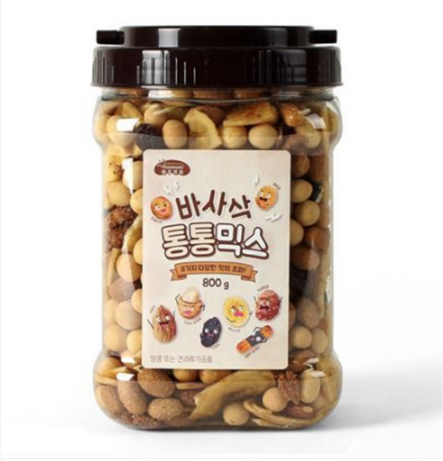 하루견과 바사삭 통통믹스, 8개, 800g