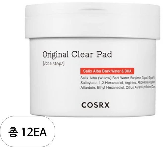 코스알엑스 원스텝 오리지널 클리어 패드 70매, 70개입, 12개 - 쿠팡