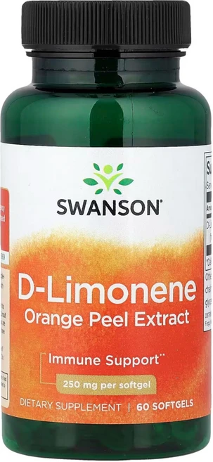 스완슨 디 리모넨 오렌지 껍질 추출물 250mg, 6개, 60정 - 쿠팡