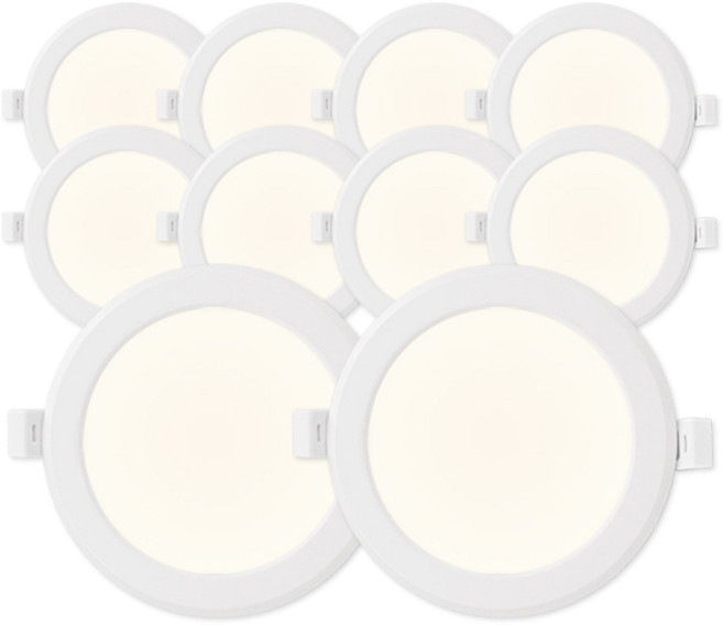 라인라이팅 LED 4인치 다운라이트 10W (벌레유입방지/방습), 10개, 주백색