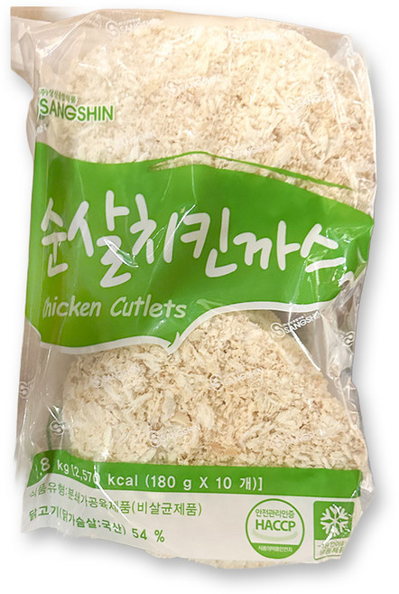 순살치킨까스 (상신 180g x10입) 치킨카츠 샐러드용 치킨커틀릿 고기집 잔치용, 1개, 1.8kg