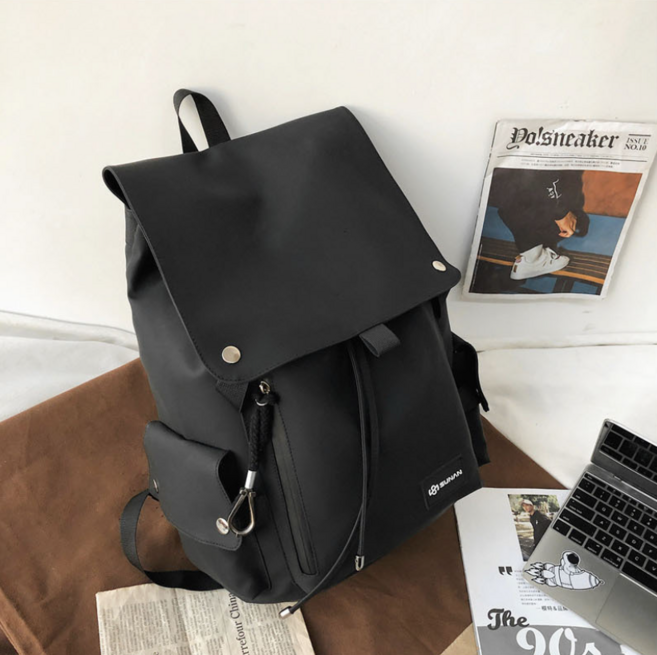 런어게인 Schoolbag 대학생 캐주얼 덮개 백팩