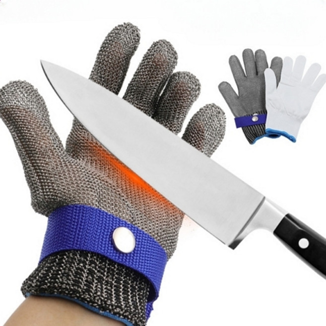 절단방지 장갑 칼베임 안전장갑 찔림방지 손보호, 1세트, 회색