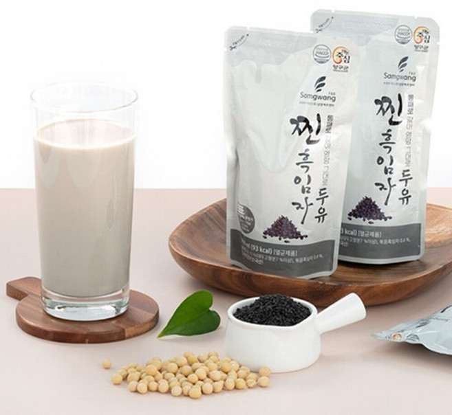 강원도 양구 국산 15곡물 담은 해썹인증 진짜 흑임자 두유, 16개, 190ml