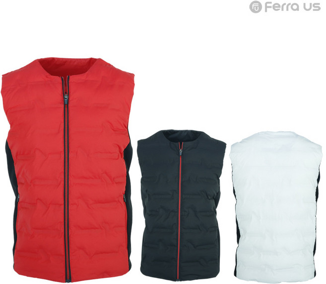 골프연습용품 골프용품 페라어스 남성 골프 블록 라운드 패딩조끼 CVMP8020R9 베스트