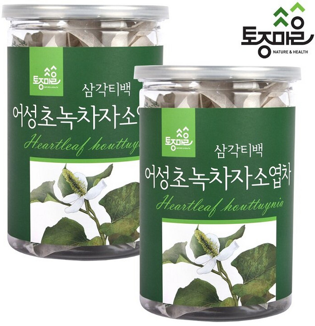 [토종마을]국산어성초녹차자소엽차30티백[싱싱티백캔] X 2개, 30g, 30개