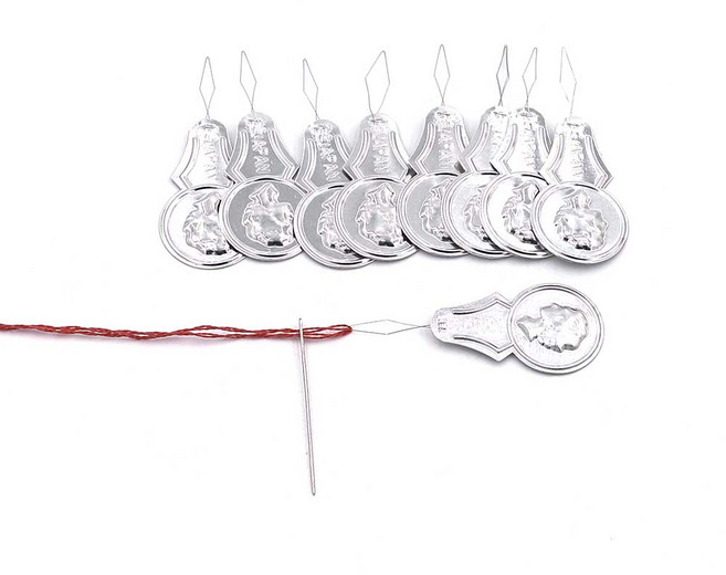 가짐 일본산 고급형 튼튼한 바늘 실끼우개 실꿰기(20개), 실끼우개(20개), 실버, 20개