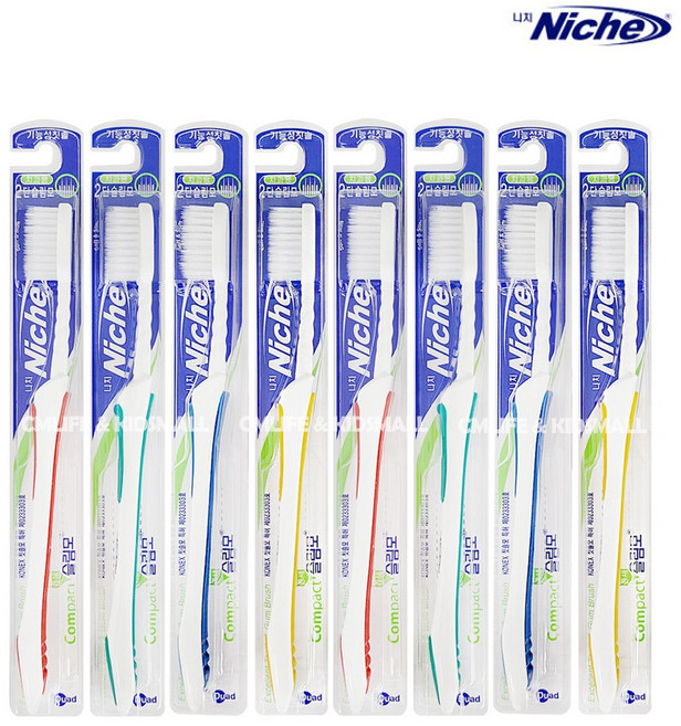 니치 프로메디카 컴팩트 슬림모 칫솔, 8개