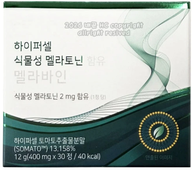 닥터린 하이퍼셀 식물성 멜라토닌 함유 멜라바인 12g, 1개, 30정 - 쿠팡