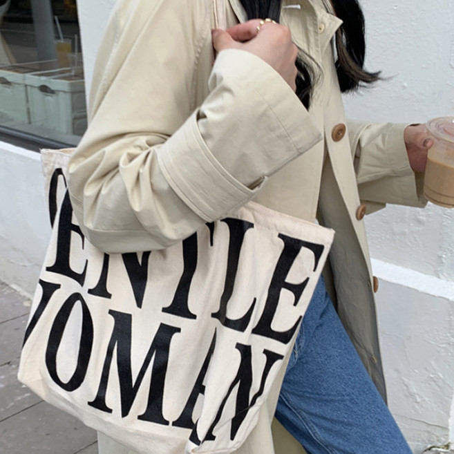 보슈 여성 대용량 에코백 숄더백 캔버스 가방 B1-22