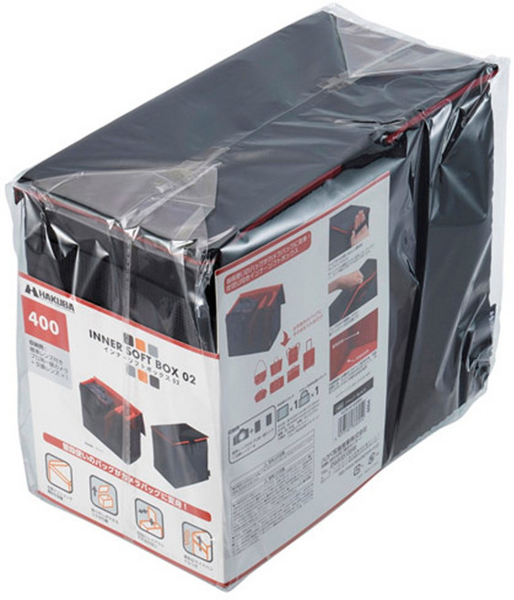 HAKUBA 相機內袋INNER soft box02 200 300 400 三種尺寸, 1個, 黑色