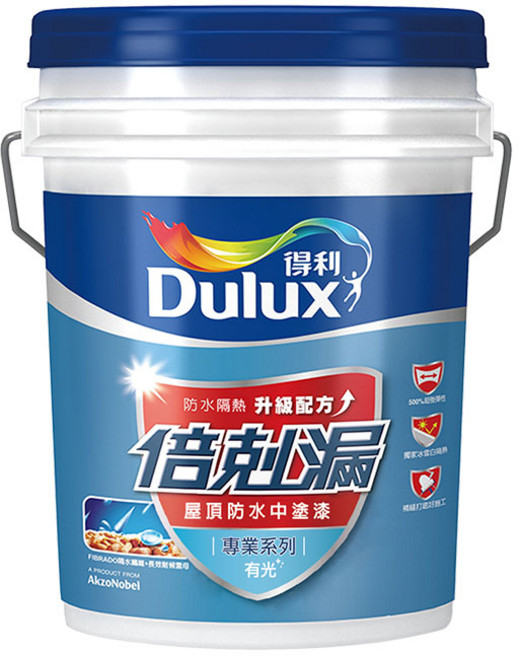 Dulux 得利 A790 倍剋漏 屋頂防水中塗漆 18公升裝, 1桶, 冷寒銀, 18.9L