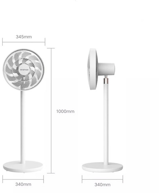샤오미 미홀 직류 인버터 스탠드 저소음 높이조절 무선 선풍기3 S30 리모컨포함, 미홀 인버터 선풍기